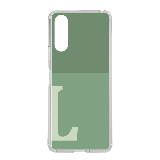 Slim Protection Case［ Original - initial two tone - L green ］