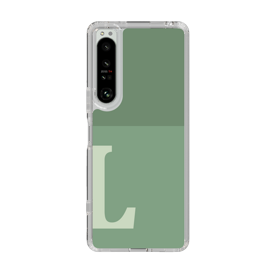 Slim Protection Case［ Original - initial two tone - L green ］