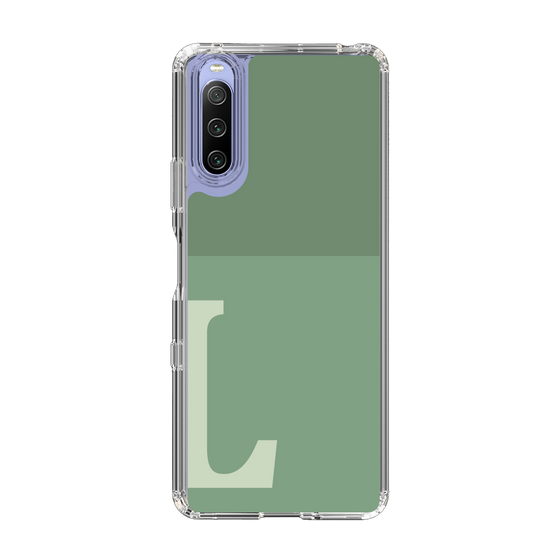 Slim Protection Case［ Original - initial two tone - L green ］