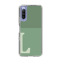 Slim Protection Case［ Original - initial two tone - L green ］