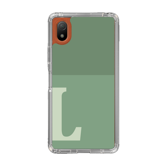 Slim Protection Case［ Original - initial two tone - L green ］