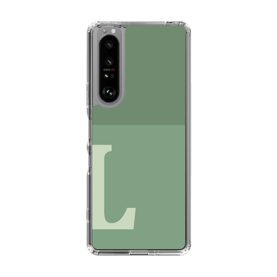 Slim Protection Case［ Original - initial two tone - L green ］