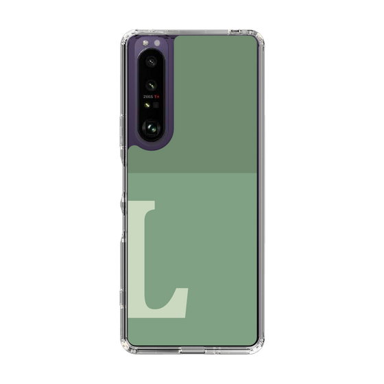 Slim Protection Case［ Original - initial two tone - L green ］