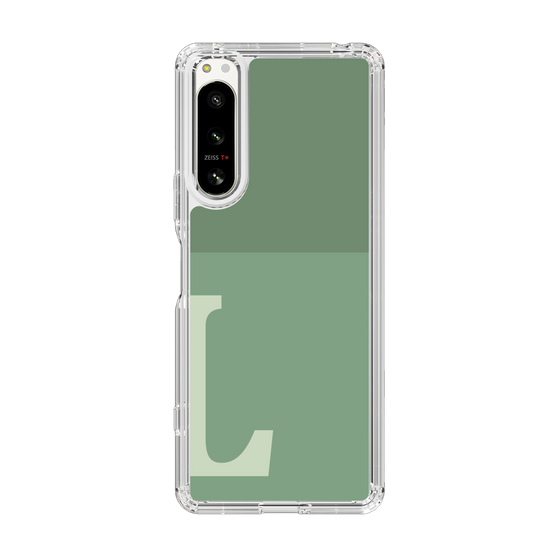 Slim Protection Case［ Original - initial two tone - L green ］
