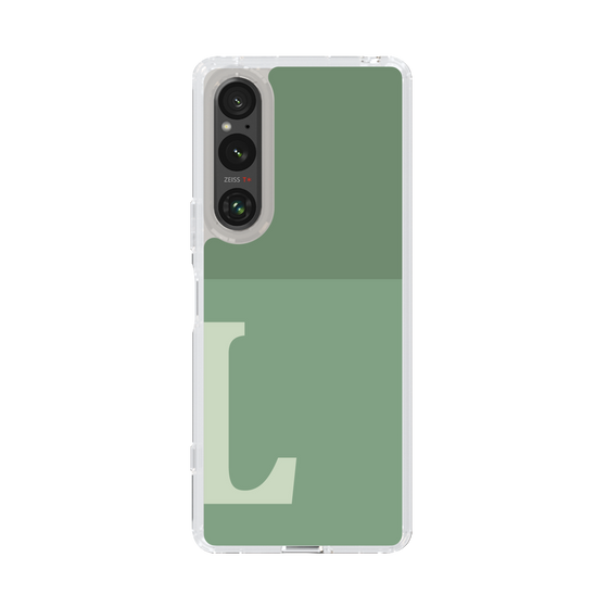 Slim Protection Case［ Original - initial two tone - L green ］