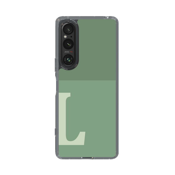 Slim Protection Case［ Original - initial two tone - L green ］