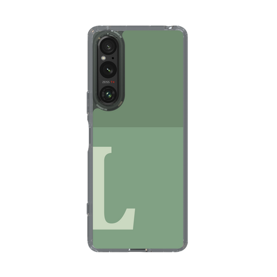 Slim Protection Case［ Original - initial two tone - L green ］