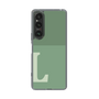 Slim Protection Case［ Original - initial two tone - L green ］