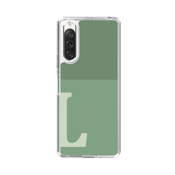 Slim Protection Case［ Original - initial two tone - L green ］