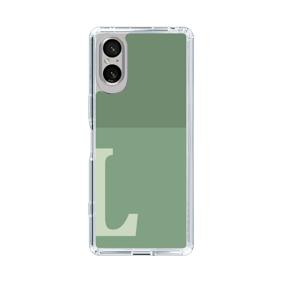 Slim Protection Case［ Original - initial two tone - L green ］