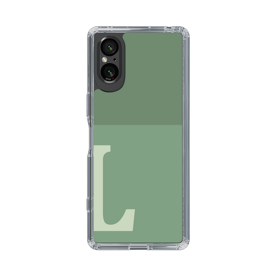 Slim Protection Case［ Original - initial two tone - L green ］