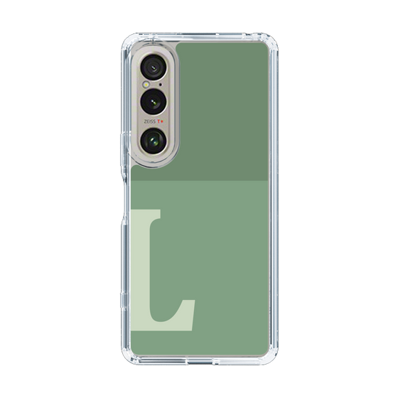 Slim Protection Case［ Original - initial two tone - L green ］