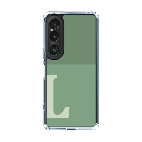 Slim Protection Case［ Original - initial two tone - L green ］