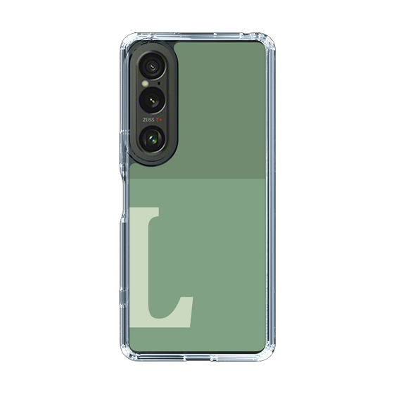 Slim Protection Case［ Original - initial two tone - L green ］
