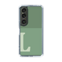 Slim Protection Case［ Original - initial two tone - L green ］