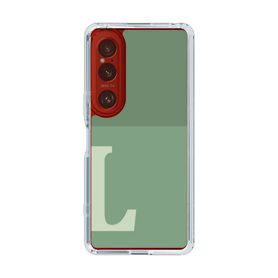 Slim Protection Case［ Original - initial two tone - L green ］