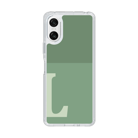 Slim Protection Case［ Original - initial two tone - L green ］
