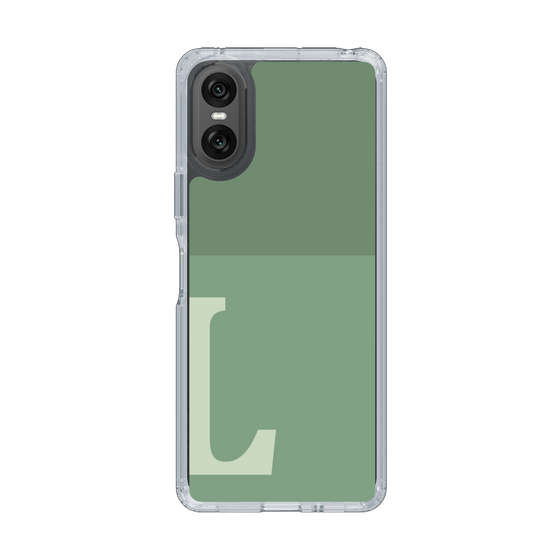 Slim Protection Case［ Original - initial two tone - L green ］