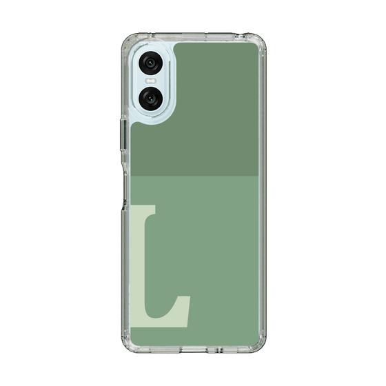 Slim Protection Case［ Original - initial two tone - L green ］