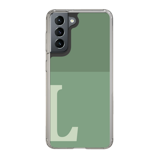 Slim Protection Case［ Original - initial two tone - L green ］