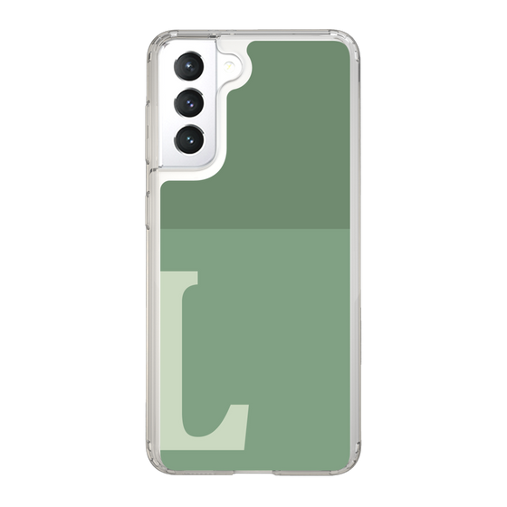 Slim Protection Case［ Original - initial two tone - L green ］