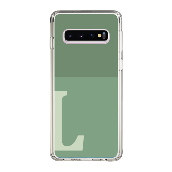 Slim Protection Case［ Original - initial two tone - L green ］