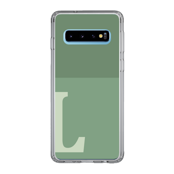 Slim Protection Case［ Original - initial two tone - L green ］