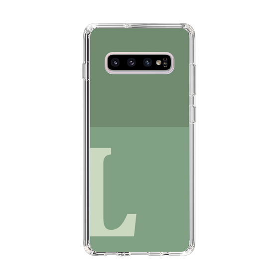 Slim Protection Case［ Original - initial two tone - L green ］