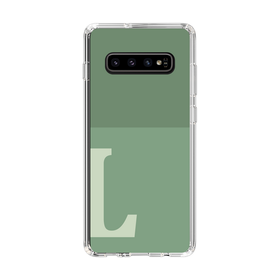 Slim Protection Case［ Original - initial two tone - L green ］