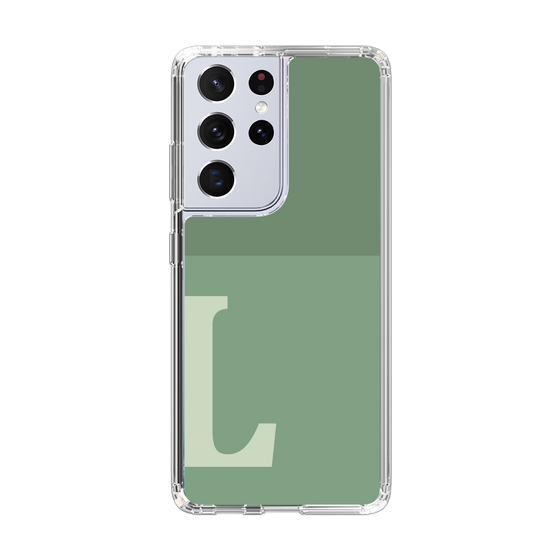 Slim Protection Case［ Original - initial two tone - L green ］
