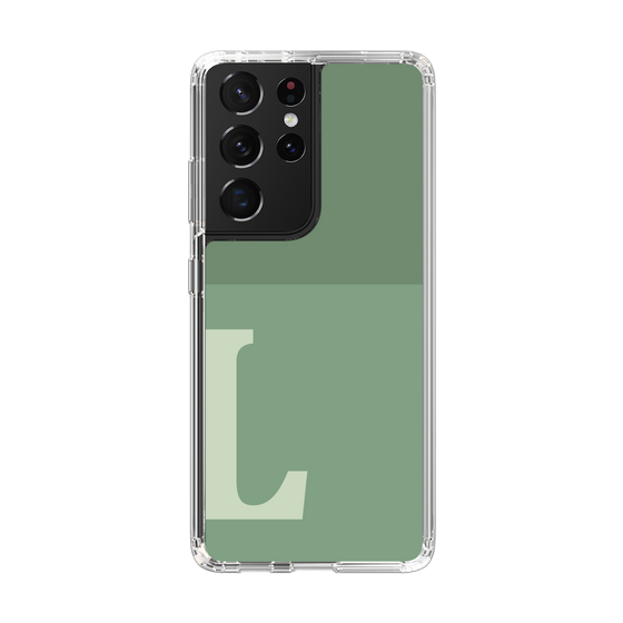 Slim Protection Case［ Original - initial two tone - L green ］