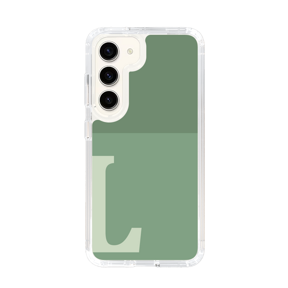 Slim Protection Case［ Original - initial two tone - L green ］