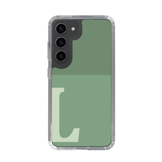 Slim Protection Case［ Original - initial two tone - L green ］