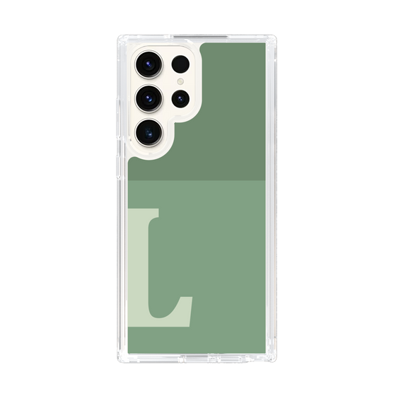 Slim Protection Case［ Original - initial two tone - L green ］