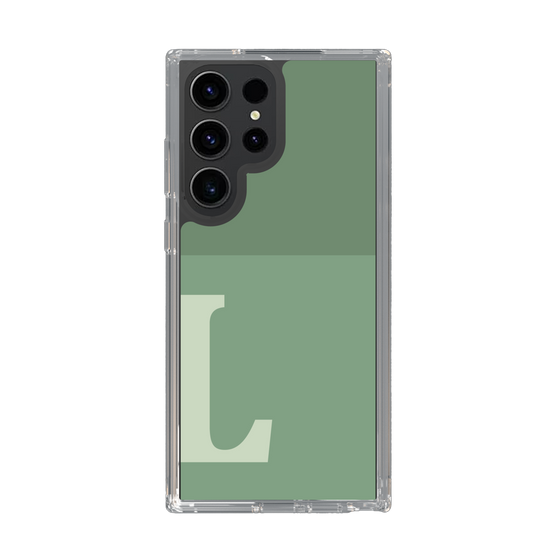 Slim Protection Case［ Original - initial two tone - L green ］