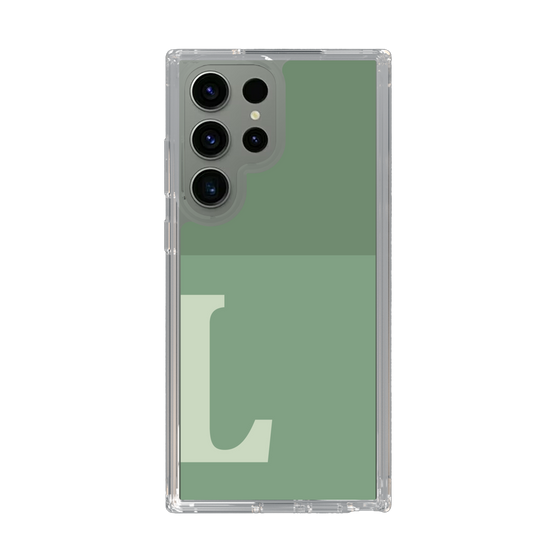 Slim Protection Case［ Original - initial two tone - L green ］