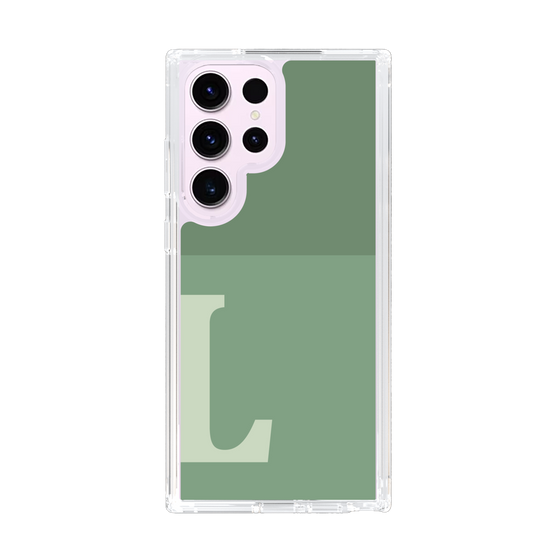 Slim Protection Case［ Original - initial two tone - L green ］
