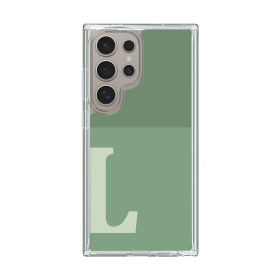 Slim Protection Case［ Original - initial two tone - L green ］