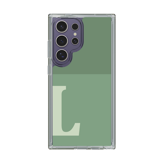 Slim Protection Case［ Original - initial two tone - L green ］