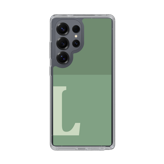 Slim Protection Case［ Original - initial two tone - L green ］