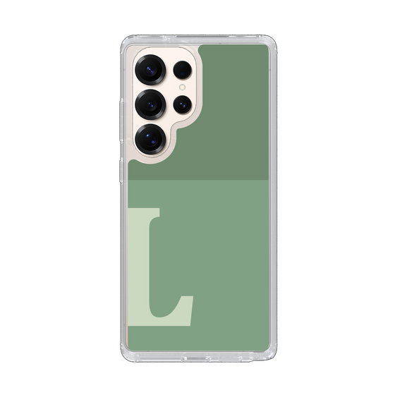 Slim Protection Case［ Original - initial two tone - L green ］