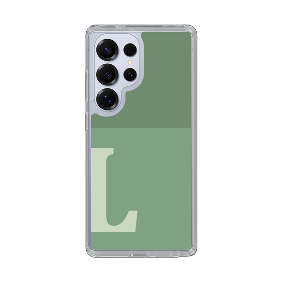 Slim Protection Case［ Original - initial two tone - L green ］