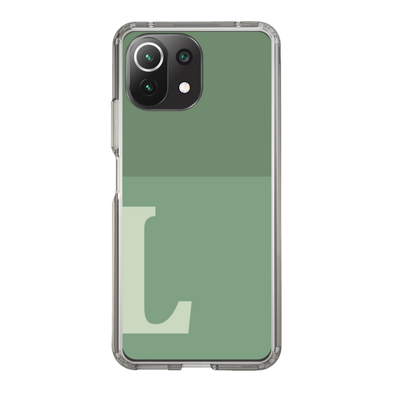 Slim Protection Case［ Original - initial two tone - L green ］