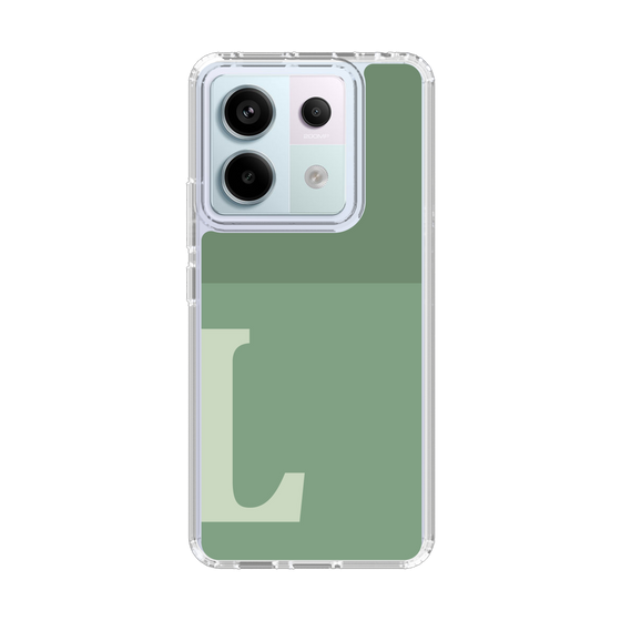 Slim Protection Case［ Original - initial two tone - L green ］