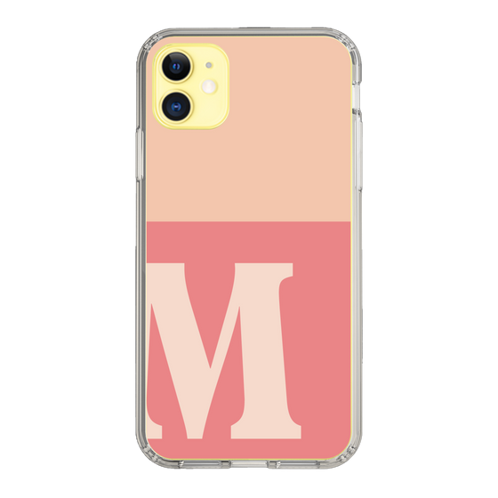 Slim Protection Case［ Original - initial two tone - M pink ］