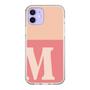 Slim Protection Case［ Original - initial two tone - M pink ］