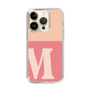 Slim Protection Case［ Original - initial two tone - M pink ］