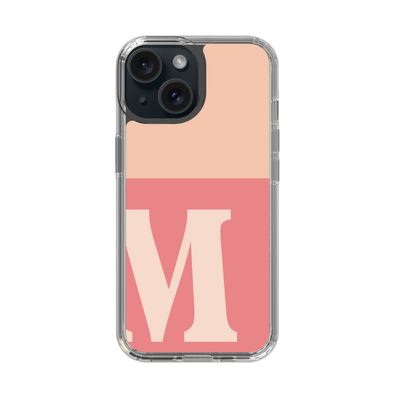 Slim Protection Case［ Original - initial two tone - M pink ］