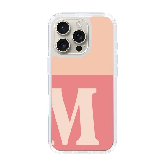 Slim Protection Case［ オリジナル - initial two tone - M pink ］