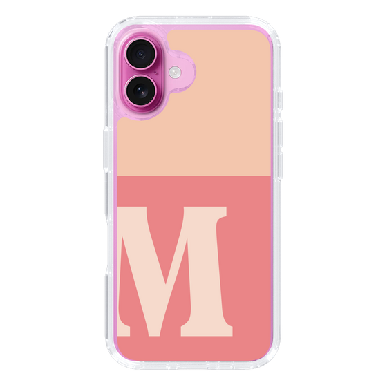 Slim Protection Case［ オリジナル - initial two tone - M pink ］